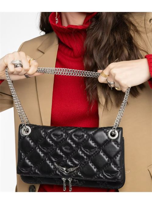 ROCK II QUILTED MONOGRAM ZADIG&VOLTAIRE | LWBA04053011 BLACK
